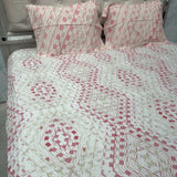 SUMMER QUEEN SIZE PURE COTTON FLAT BEDSHEET SET