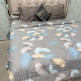 SUMMER 4 PCS KING SIZE PURE COTTON 💯 COMFORTER SET ( Bedhseet fit on super king size)