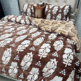 PREMIUM 4- PIECES VELVET QUILT SET IN SUPER KING SIZE