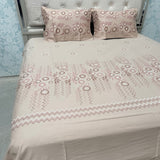 SUMMER QUEEN SIZE PURE COTTON FLAT BEDSHEET SET