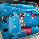 WINTER MONTE CARLO 5 PCS WARM BABY QUILT SET FOR CORT