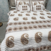 SUMMER DESINER JAIPURI STYLE 5 PCS KING SIZE BEDCOVER SET