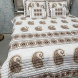 SUMMER DESINER JAIPURI STYLE 5 PCS KING SIZE BEDCOVER SET
