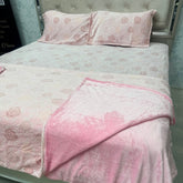 PREMIUM ENGLISH COLOUR KING SIZE 4 PCS DUVET COVER SET ( quilt cover set )