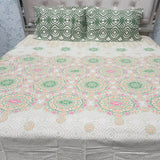 SUMMER QUEEN SIZE PURE COTTON FLAT BEDSHEET SET