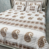 SUMMER DESINER JAIPURI STYLE 5 PCS KING SIZE BEDCOVER SET
