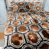 WINTER QUEEN SIZE FITTED BEDHSEET SET IN 3 PCS