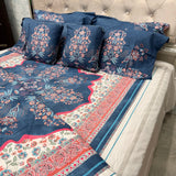 LUXURY JAIPURI 8-PIECE BAMBOO COTTON COMFORTER SET – SUPER KING SIZE