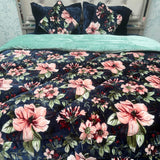 WINTER SUPER KING SIZE 6 PCS QUILT SET WITH FITTED SHEET AND 2 CUSIONS PREMIUM QUALITY SUPER WARM SET