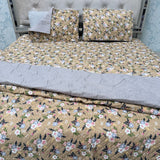 FULL REVERSIBLE SUMMER COMFORTER SET WITH BEDCOVER & 2 PILLOWCASES