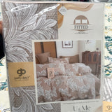 SUMMER SOFT GLACÉ COTTON 3 PCS FITTED SHEET FOR DOUBLE AND STANDARD QUEEN SIZE