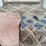 LUXURY KING SIZE QUILT COVER – SOFT WARM CONTRAST BEDDING COVER | PREMIUM MODERN DESIGN