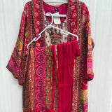 PUNJABI PARTY WEAR 3 PCS SUIT WITH PANT IN CRAPE