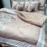 ROSEPETEL DIGITAL FLORAL PRINT QUILT SET | SUPER WARM & SOFT | QUEEN/KING