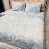 PREMIUM ENGLISH COLOUR KING SIZE 4 PCS DUVET COVER SET ( quilt cover set )