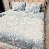 PREMIUM ENGLISH COLOUR KING SIZE 4 PCS DUVET COVER SET ( quilt cover set )