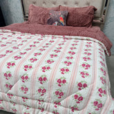 5- PIECE PREMIUM VELVET QUILT SET – SUPER KING SIZE LUXURY BEDDING