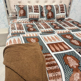 PREMIUM SHERPA WINTER QUILT COVER SET – QUEEN SIZE FITTED BEDSHEET SET