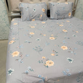 SUMMER QUEEN SIZE PURE COTTON FLAT BEDSHEET SET