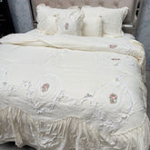 PREMIUM KING SIZE 7 PCS QUILTED BEDCOVER SET WITH DESINER COMFORTER