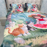 SUMMER BEAUTIFUL KING SIZE KIDS BEDSHEET