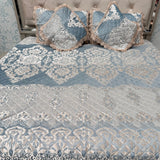 TURKISH STYLE DESIGNER VELVET BEDCOVER SET – ALL SEASON LUXURY ( QUEEN TO KING SIZE)