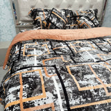 SUPER KING SIZE 6 PCS QUILT SET WITH SUPER KING SIZE BEDSHEET ( ANTI ALLERGIC, MICRO FIBRE SET)