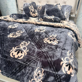 PREMIUM BRANDED 8 PCS QUILT SET – SUPER WARM QUILT, FLAT BEDSHEET, PILLOW COVERS, CUSHIONS & BOLSTERS LUXURY BEDDING SET