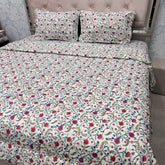 JAIPURI PRINTS PURE COTTON VINTAGE FLORAL COMFORTER SET – KING TO SUPER KING