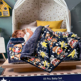 WINTER MONTE CARLO 5 PCS WARM BABY QUILT SET FOR CORT