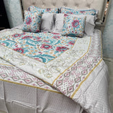 LUXURY JAIPURI 8-PIECE BAMBOO COTTON COMFORTER SET – SUPER KING SIZE