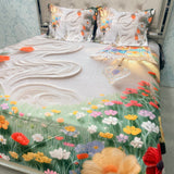 SUMMER SUPER KING SIZE 7 D BEDHSEET SET