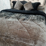 PREMIUM 6 PIECES VELVET QUILT SET IN SUPER KING SIZE