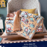 WINTER MONTE CARLO 5 PCS WARM BABY QUILT SET FOR CORT