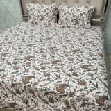 SUMMER PURE COTTON JAIPURI STYLE SUPER KING SIZE BEDSHEET SET