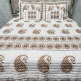 SUMMER DESINER JAIPURI STYLE 5 PCS KING SIZE BEDCOVER SET