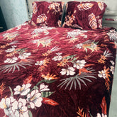 WINTER QUEEN SIZE FITTED BEDHSEET SET IN 3 PCS