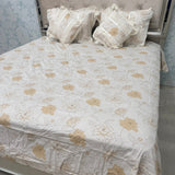 SUMMER SUPER KING SIZE 5 PCS PURE COTTON BEDSHEET SET