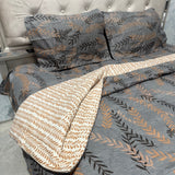 SUMMER GLACÉ COTTON QUEEN SIZE 6 PCS REVERSIBLE COMFORTER SET