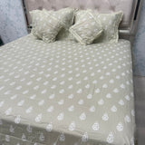 SUMMER PURE COTTON SUPER KING SIZE 5 PCS BEDSHEET SET
