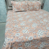 SUMMER QUEEN SIZE PURE COTTON FLAT BEDSHEET SET