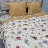 SUMMER SUPER KING SIZE PURE COTTON REVERSIBLE 4 PCS COMFORTER SET