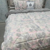 WINTER DESINER KING SIZE 5 PCS QUILT SET WITH ANTI SKID BEDSHEET ( Bedsheet can be fit on super king size)