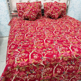 AJRAKH REVERSIBLE 5-PIECE JAIPURI PRINT PURE COTTON BEDSPREAD