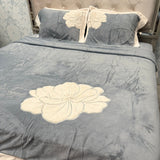 WINTER LUXURIOUS EMBROIDERY DUVET SET (4 PC) KING TO SUPER KING SIZE