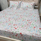 PURE COTTON QUEEN TO KING FITTED SHEET SET – SOFT & BREATHABLE