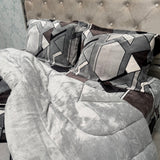 WINTER SUPER KING SIZE 4 PCS QUILT SET IN VELVET