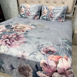 ROYAL WINTER DIGITAL PRINT KING SIZE FLAT BEDSHEET SET – 3 PCS ANTI-SKID BEDDING
