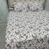 SUMMER PURE COTTON JAIPURI STYLE SUPER KING SIZE BEDSHEET SET