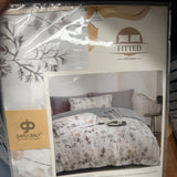 SUMMER SOFT GLACÉ COTTON 3 PCS FITTED SHEET FOR DOUBLE AND STANDARD QUEEN SIZE